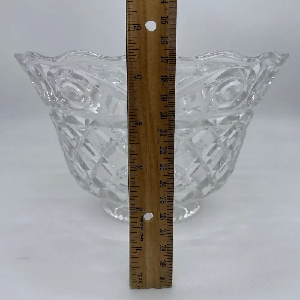 Vintage Crystal Center Piece / Candy / Serving Bowl 9